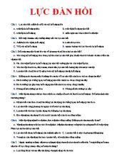 40 Câu trắc nghiệm Vật lí 12 - Lực đàn hồi của lò xo (Có đáp án)